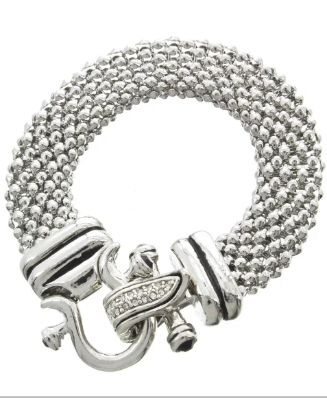 Post-surgery braSilver snake warp Bracelet