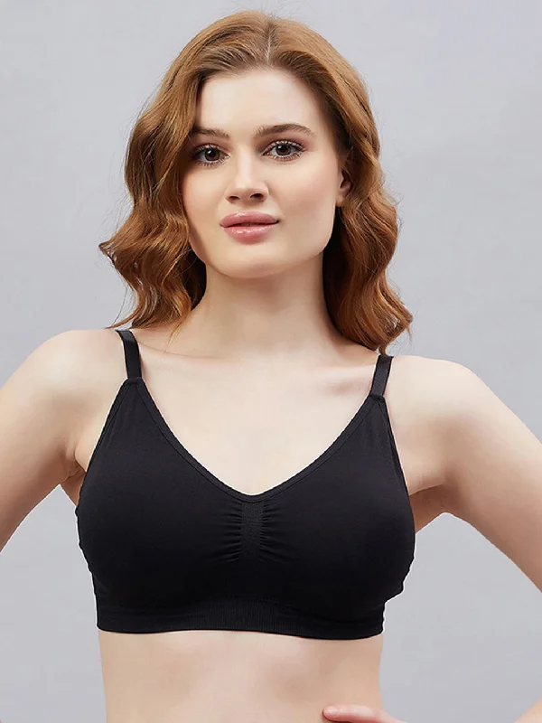 Bold braSeamless Wire free With removable pads Medium coverage Everyday Bra