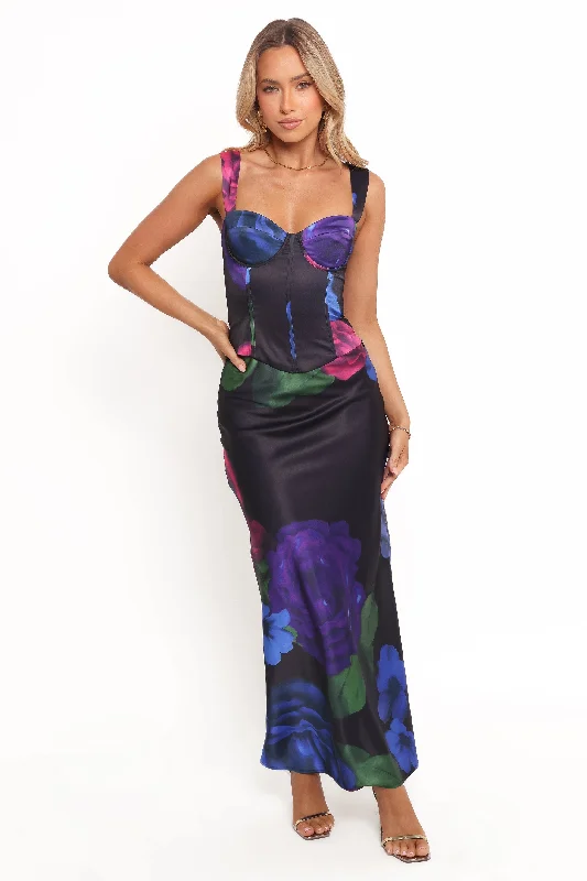 Slit SkirtRosalia Maxi Skirt - Pink Multi