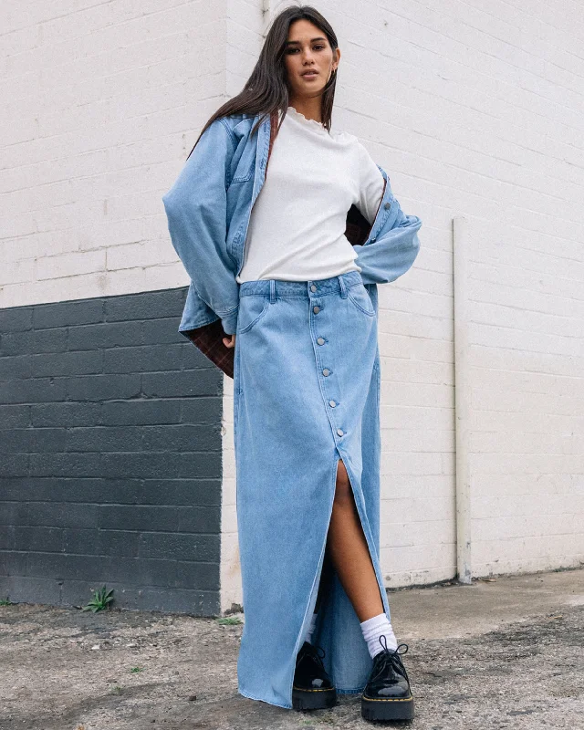 Boho SkirtChill Trap Skirt - China Blue