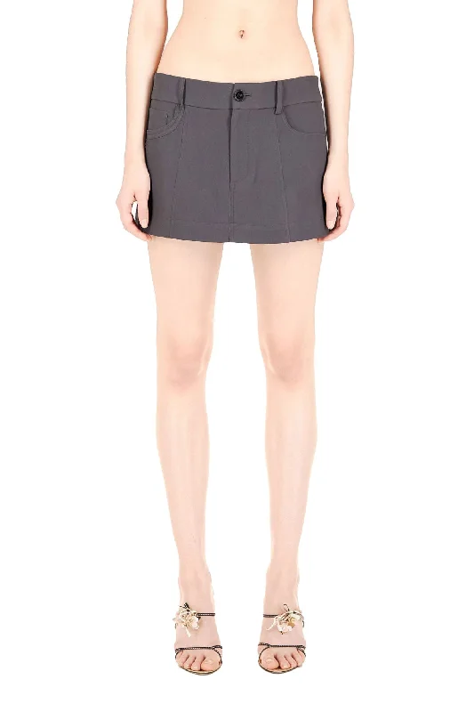 Hiking SkirtCharcoal A-Line Mini Skirt