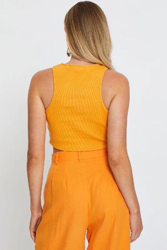 Orange Crop Top