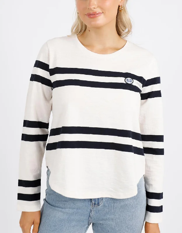 Allegra Long Sleeve Tee - Vintage White