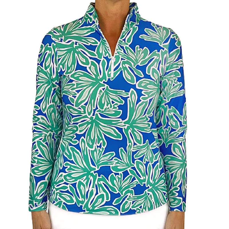 Medium / beach palm royal aqua tides