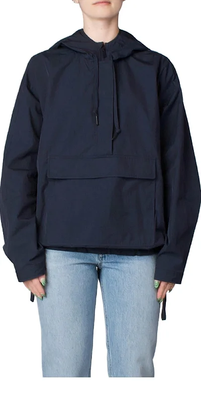 Anorak Hoodie In Midnight Blue