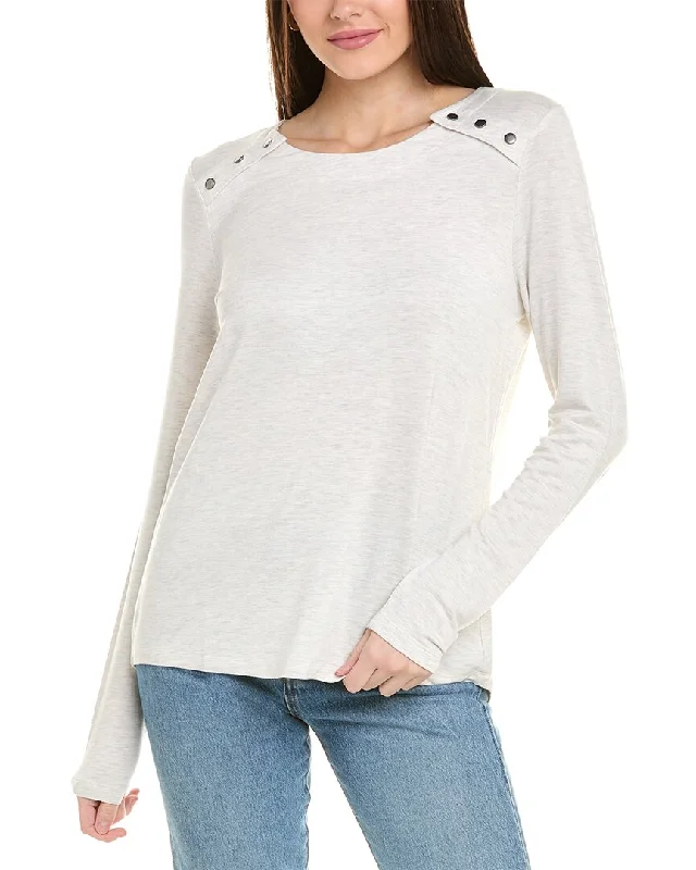 cabi Snap Shoulder Sweatshirt