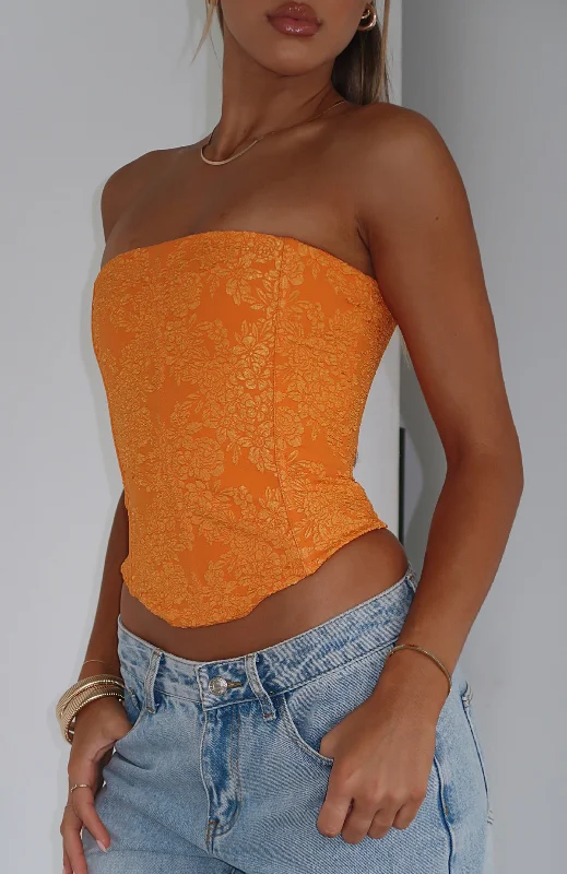 Can't Be Trusted Bustier Orange