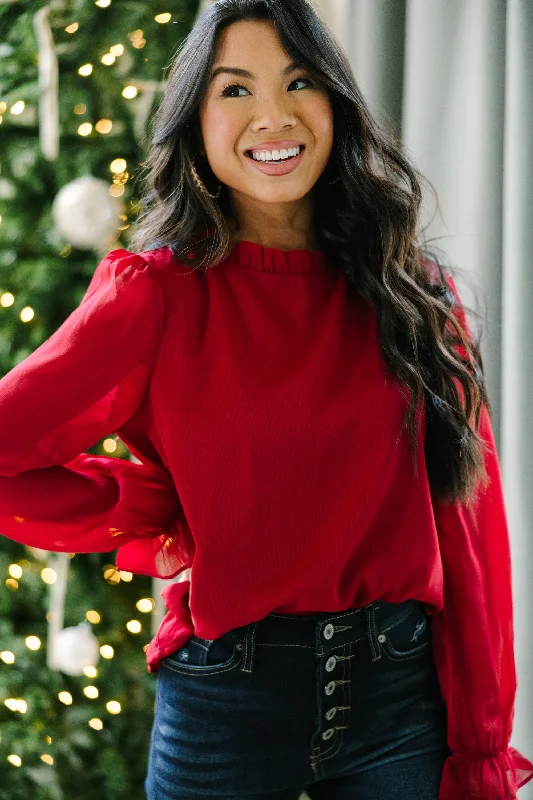 Dream Of The Day Red Blouse