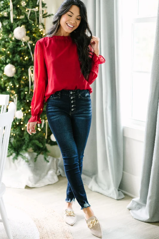 Dream Of The Day Red Blouse