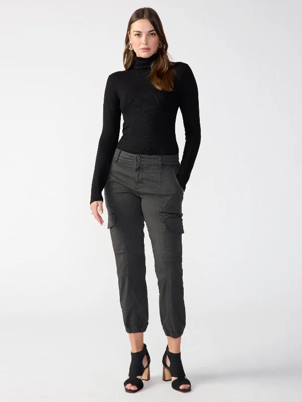 Essential Turtleneck Top Black