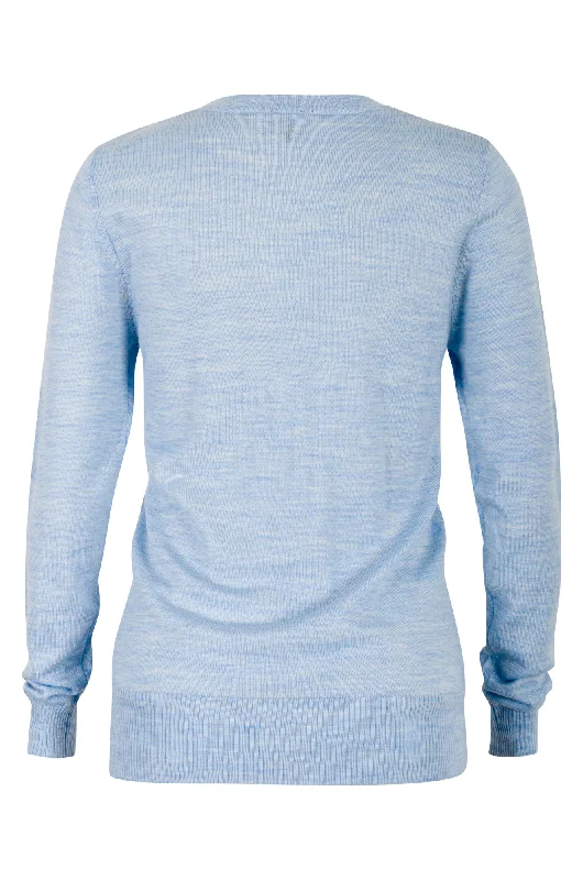 100% Merino Cable knit Jumper | BLUE | 0822ZZ