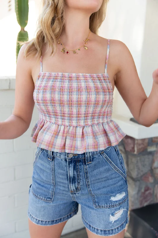 Pink Plaid / Medium