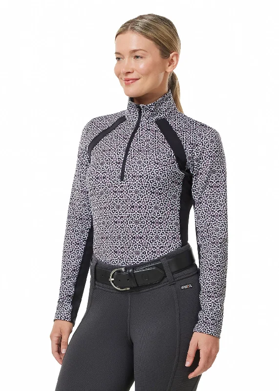 Rail Side Quarter Zip Fleece Tech Top - Print