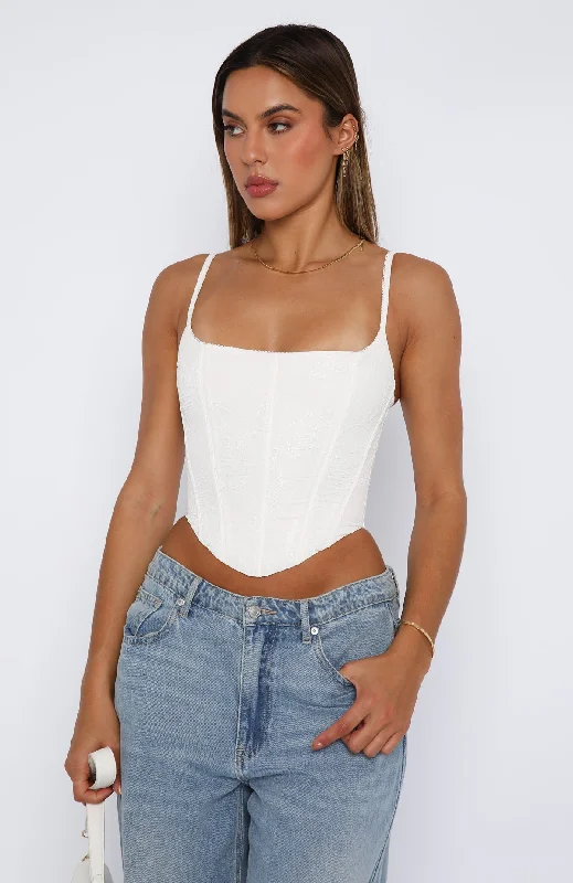 Same Old Song Bustier White