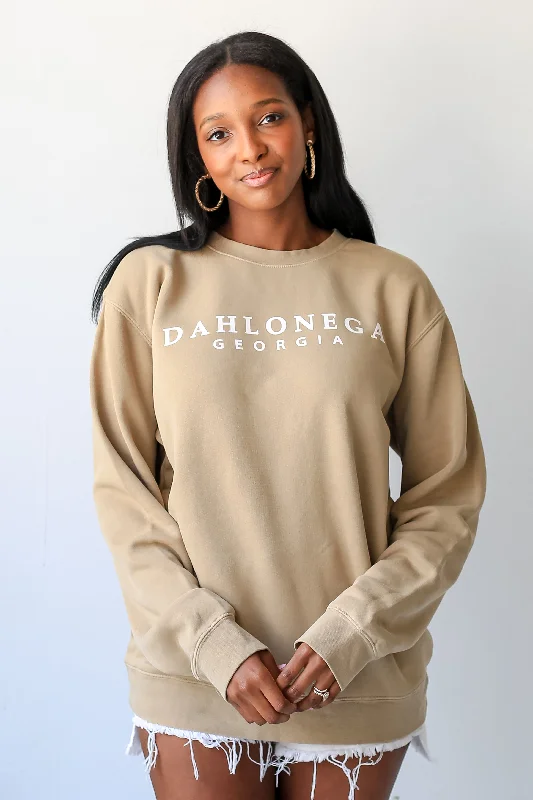 Tan Dahlonega Georgia Sweatshirt