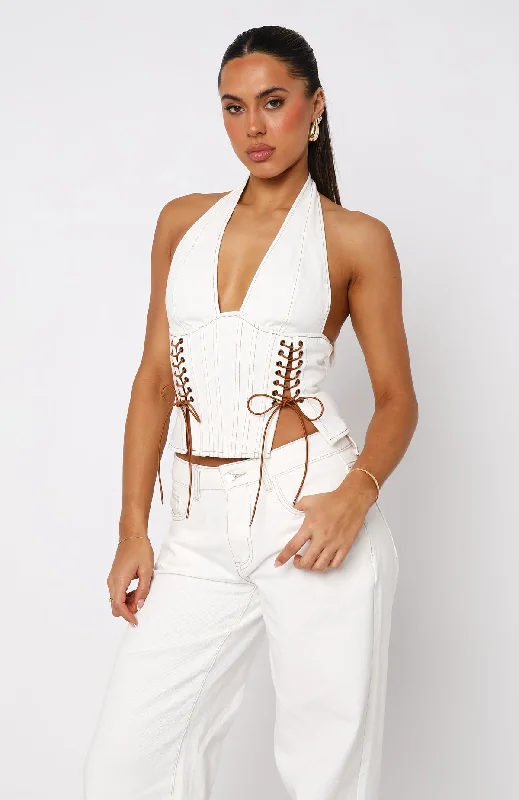 Through The Crowd Bustier Off White