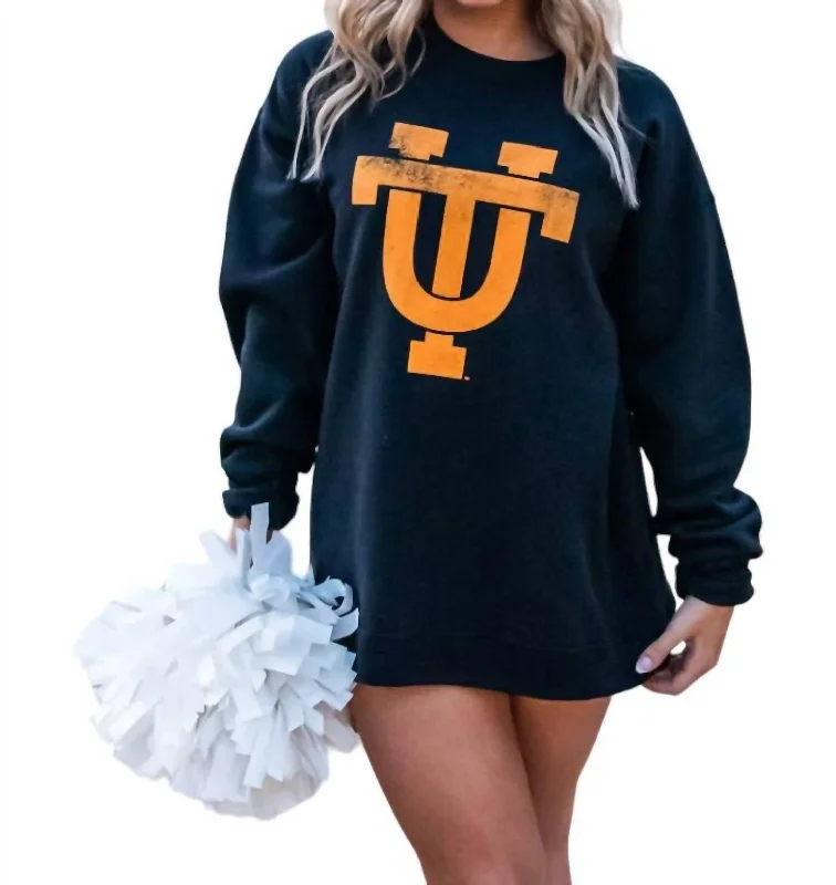 Ut Interlocking Sweatshirt In Black