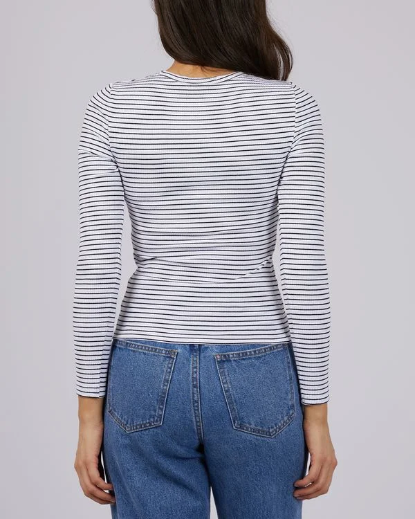 All About Eve Eve Rib Stripe Long Sleeve