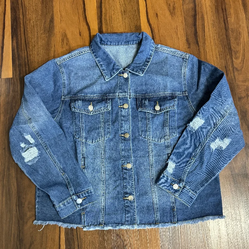 Distressed Denim Jacket