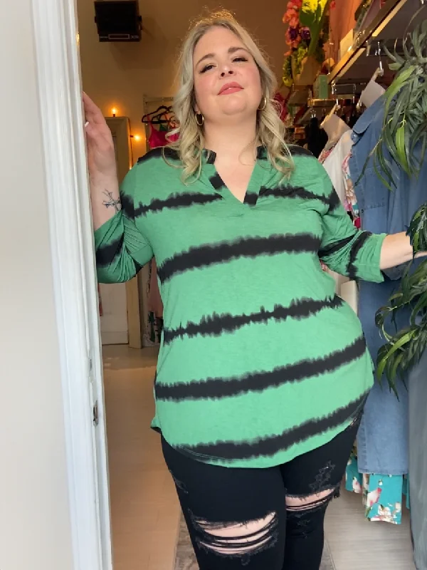 Elena Plus Size Striped Top