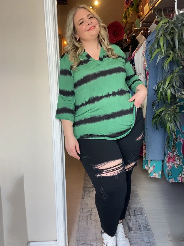 Elena Plus Size Striped Top