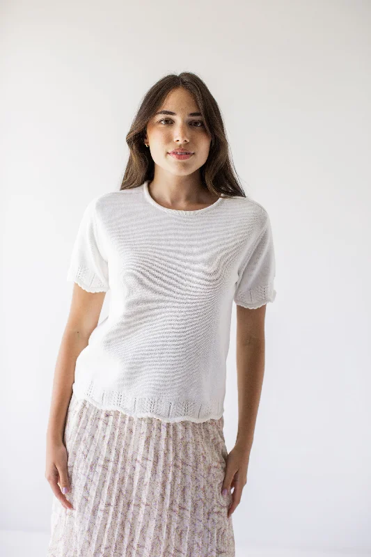 'Kierra' Cotton Knit Sweater Top