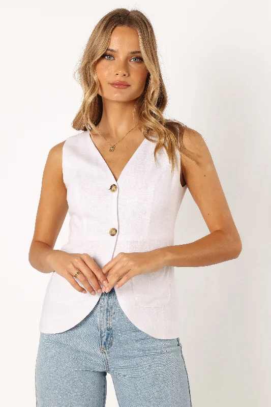 Lola Vest - White