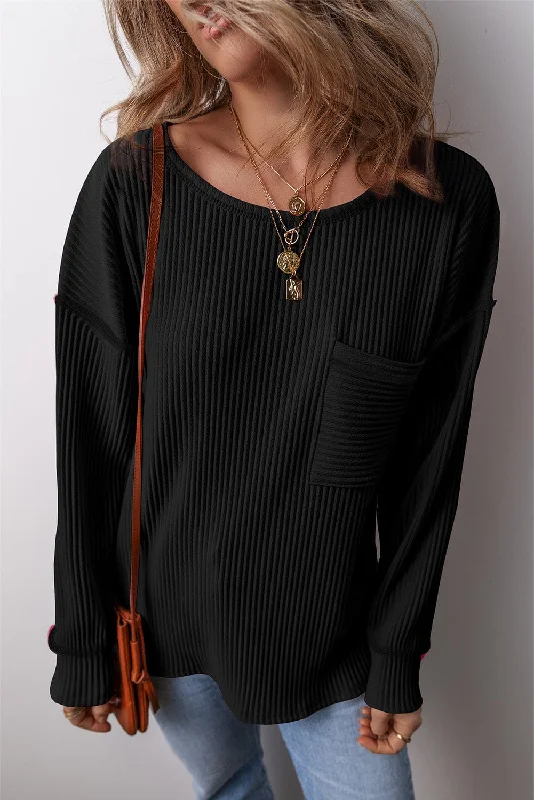 Maisey Ribbed Long Sleeve Top | S-XL