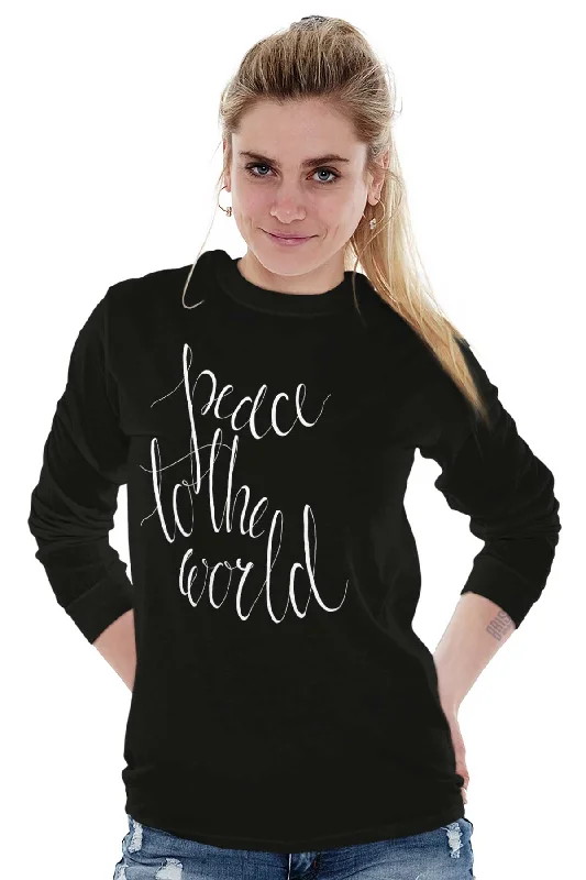 Peace To The World Long Sleeve T-Shirt