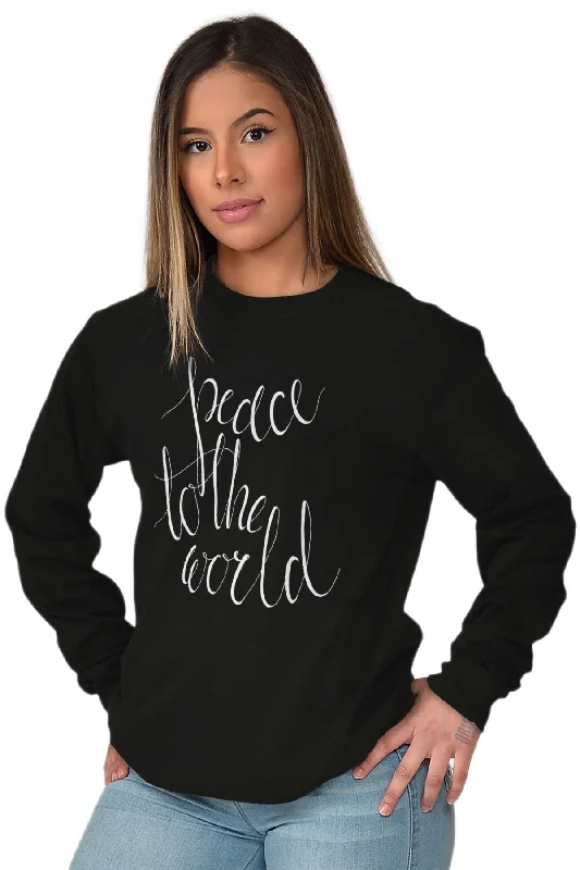 Peace To The World Long Sleeve T-Shirt