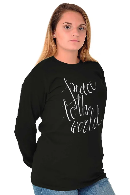 Peace To The World Long Sleeve T-Shirt