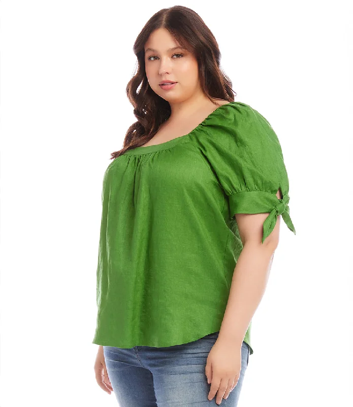 Plus Size Square Neck Top