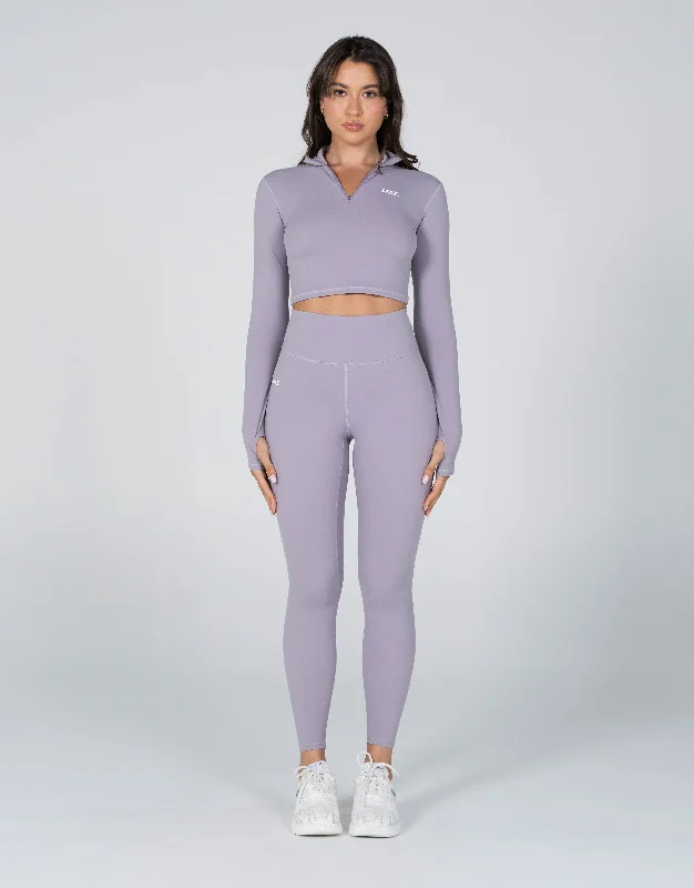 Long Sleeve Zip Crop NANDEX ™ Lone - Grey