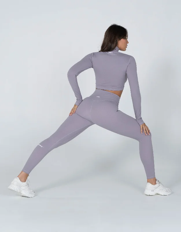 Long Sleeve Zip Crop NANDEX ™ Lone - Grey