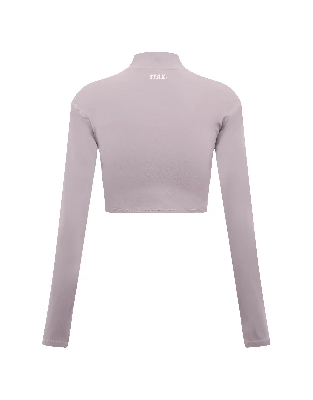 Long Sleeve Zip Crop NANDEX ™ Lone - Grey