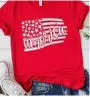 Tops- America in Flag with Stars and Stripes Tee