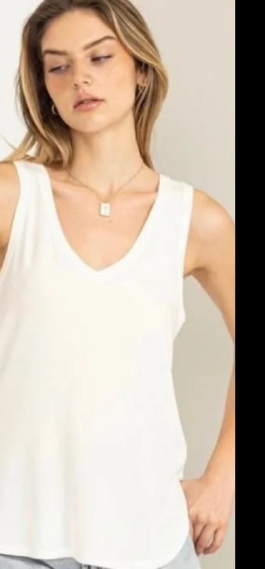 Tops- Layering Tanks Ivory