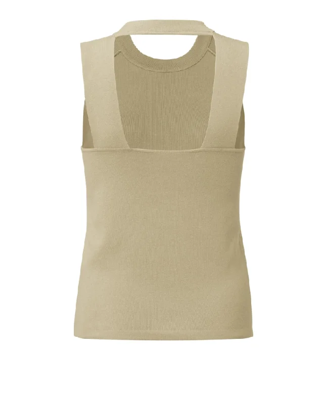 Yaya Light Green Tank Knit