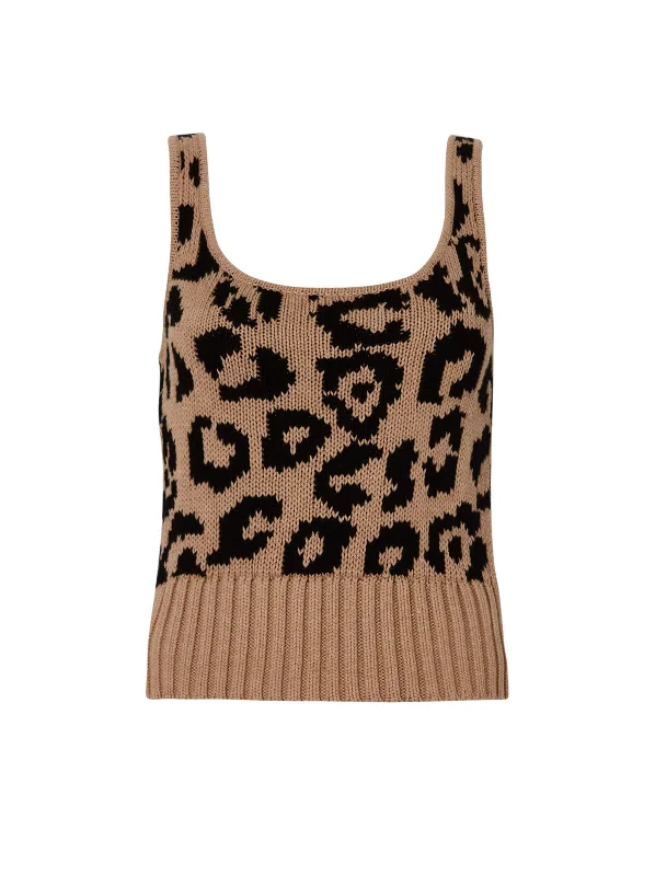 Blair Animal Intarsia Knit Cami