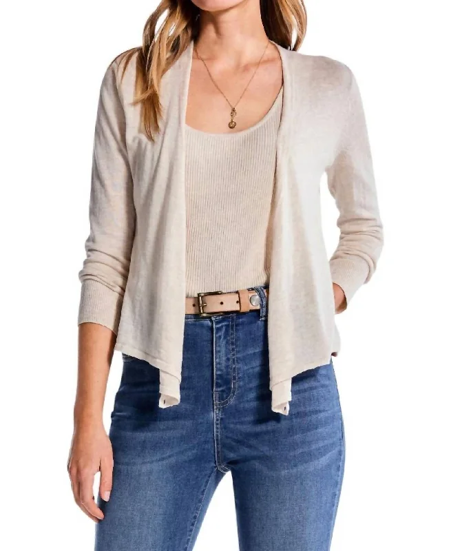 Four-Way Cardigan In Sands