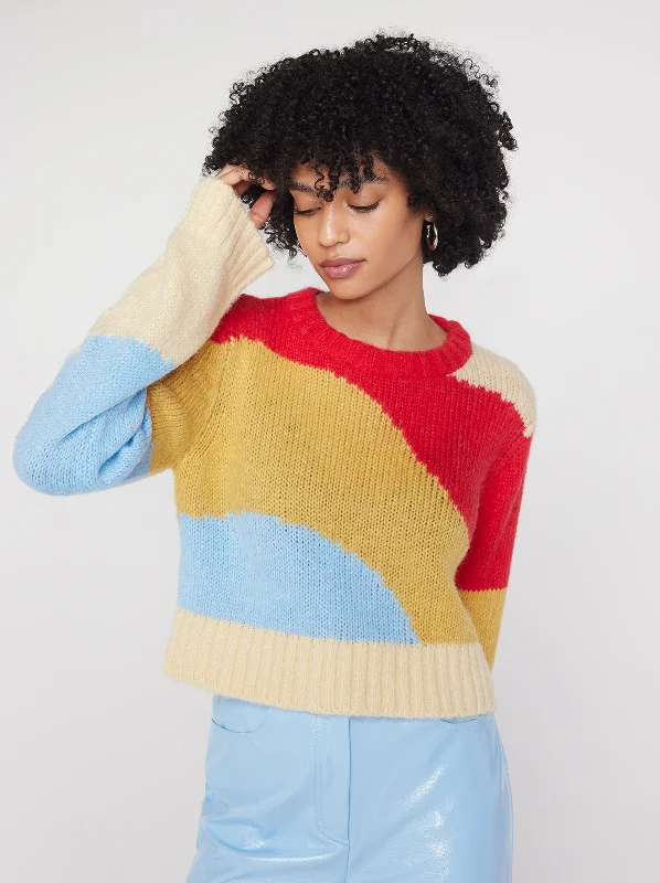 Gillian Wave Intarsia Sweater