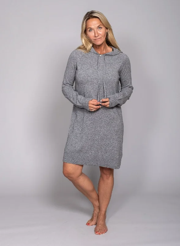 Kristin Hooded Cashmere Dress