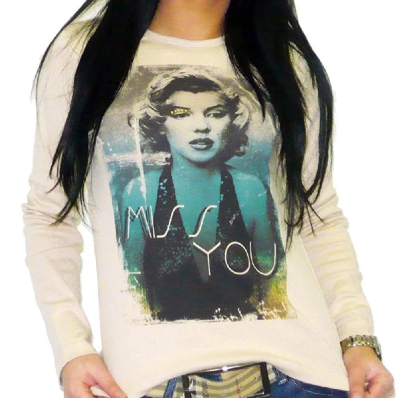 Miss you: Women's T-shirt Long Sleeve ONE IN THE CITY 00275