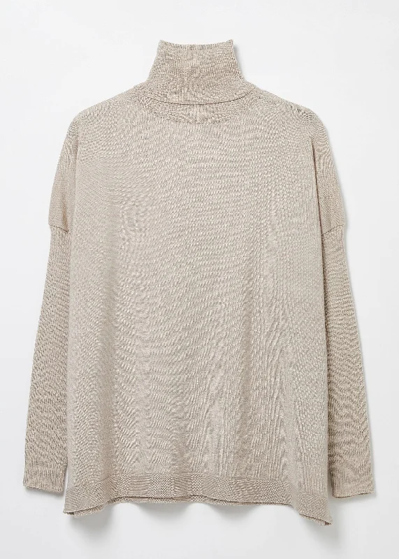 Hadid Oversized Polo Neck Sweater