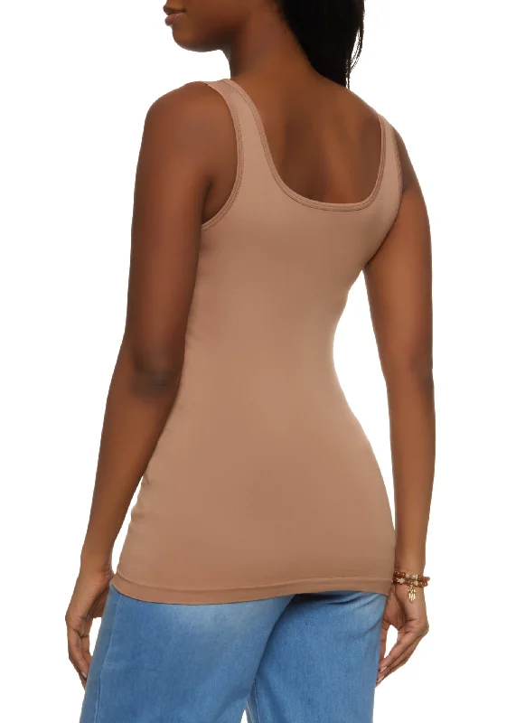 Seamless Scoop Neck Tank Top