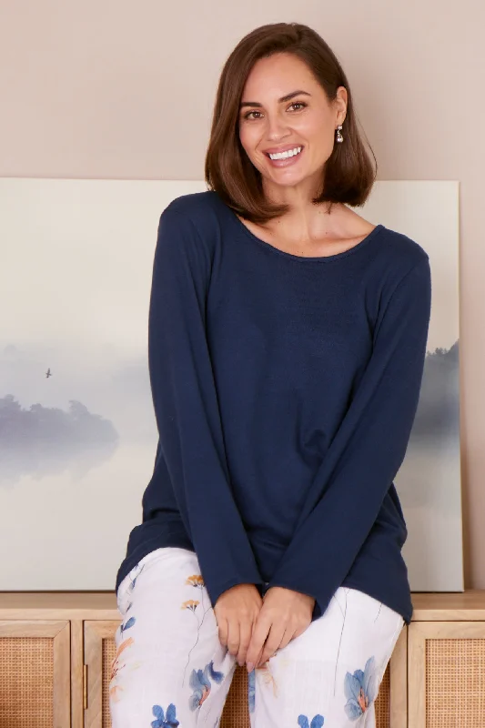 Rory Knit Top - Navy