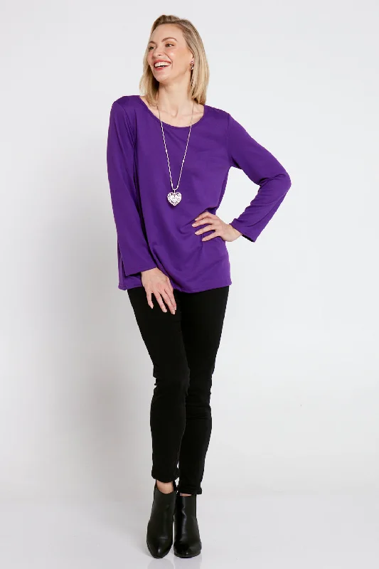 Rory Knit Top - Purple