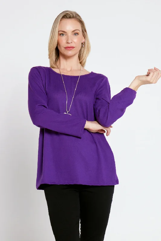 Rory Knit Top - Purple