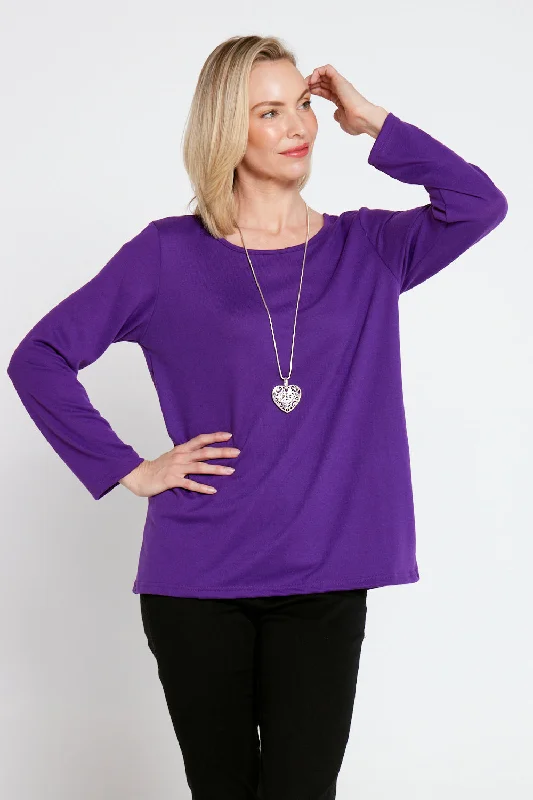 Rory Knit Top - Purple