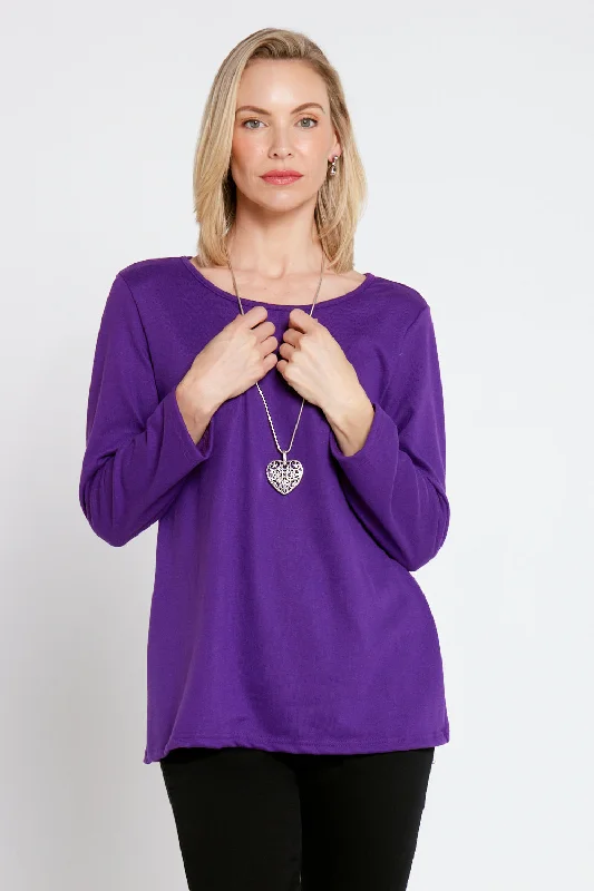 Rory Knit Top - Purple